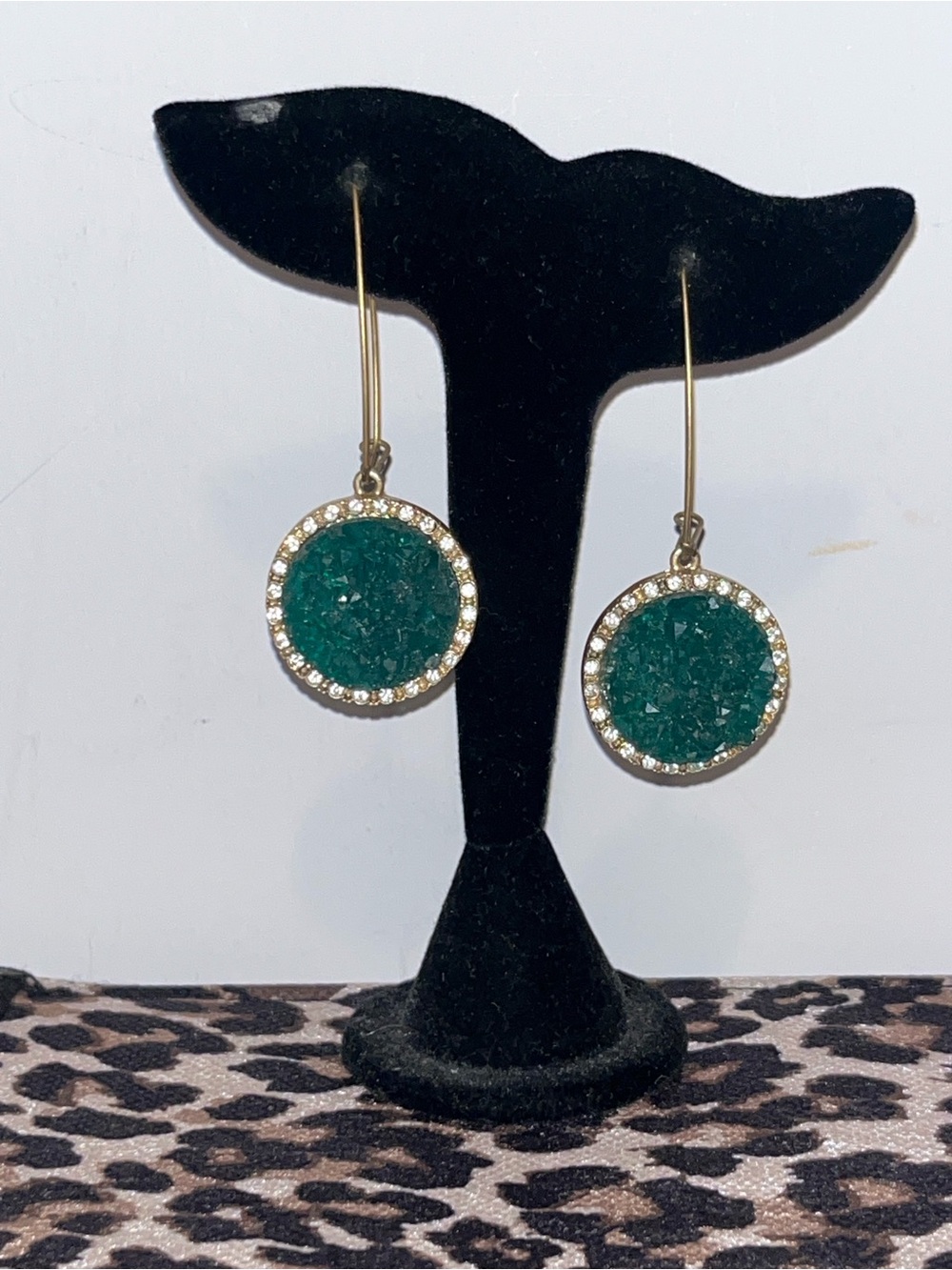 Rock & Republic druzy drop earrings